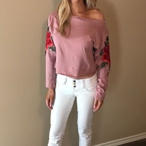 Off the shoulder sweater